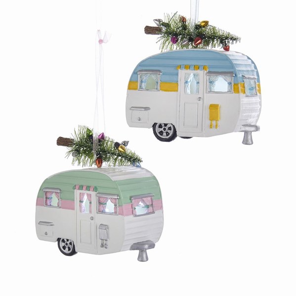 Item 100111 Battery Operated LED Camper Ornament