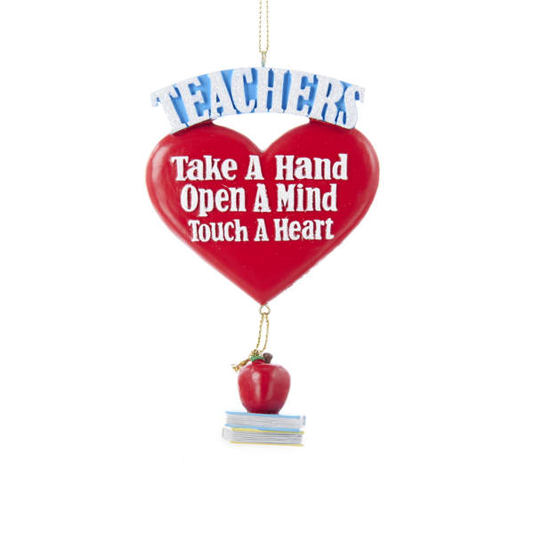 Item 100204 Teacher Heart Ornament