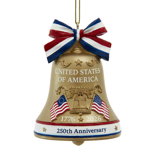 Item 100206 America 250th Anniversary Liberty Bell Ornament