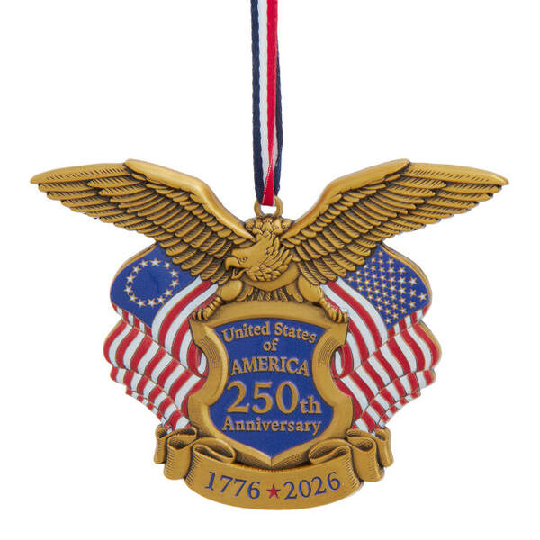 Item 100220 USA 250th Anniversary Medal Ornament