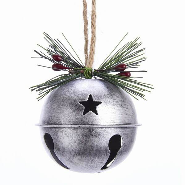 Item 100253 Silver Jingle Bell Ornament