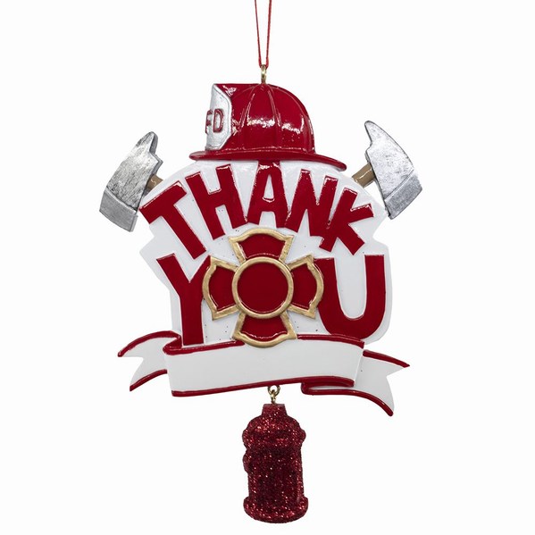 Item 100336 Thank You Firefighter Ornament