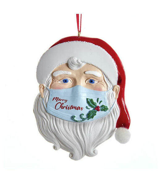 Item 100408 Santa With Mask Ornament