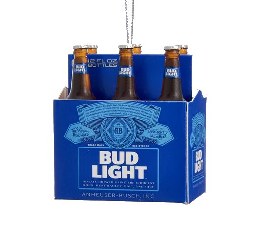 Item 100484 Bud Light Beer Six-Pack Ornament