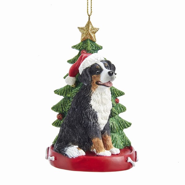 Item 100495 Bernese Mountain Dog With Tree Ornament