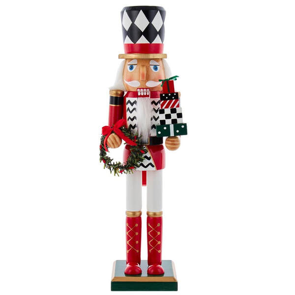Item 100539 Red Black White Nutcracker