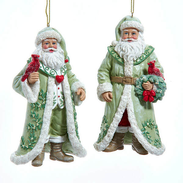 Item 100563 Mistletoe Santa Ornament
