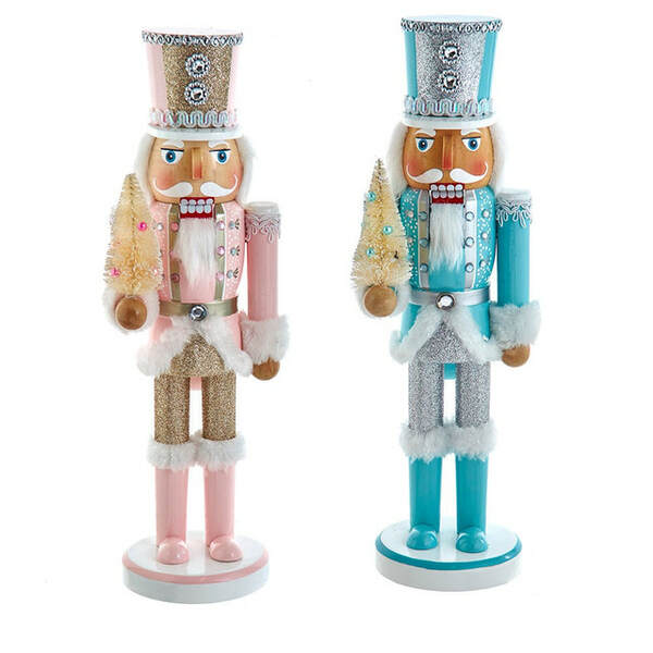 Item 100649 Pink/Blue Soldier Nutcracker