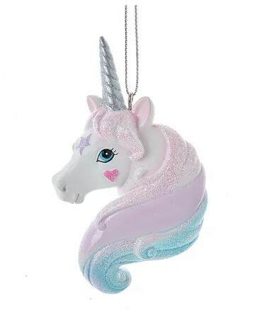 Item 100768 Unicorn Head Ornament