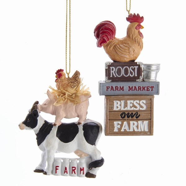Item 100774 Farm Animal Ornament