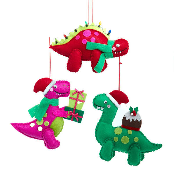 Item 100786 Stuffed Dinosaur Ornament