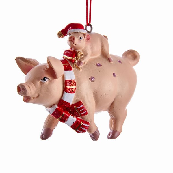 Item 100817 Pig Plus Piglet Ornament