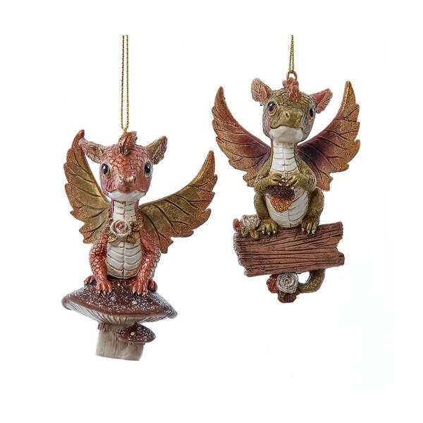 Item 100904 Brown/Green Dragon Ornament