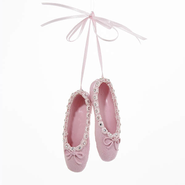 Item 101060 Pair of Pink Ballet Shoes Ornament