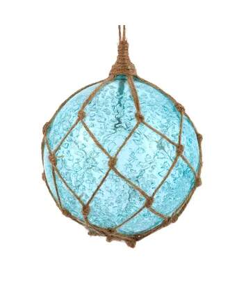 Item 101120 Blue Glass Buoy Ball Ornament