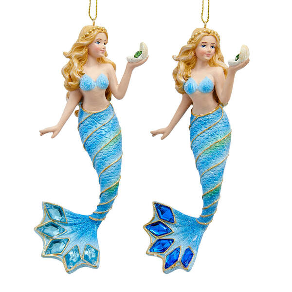 Item 101342 Mermaid With Blue Tail Ornament