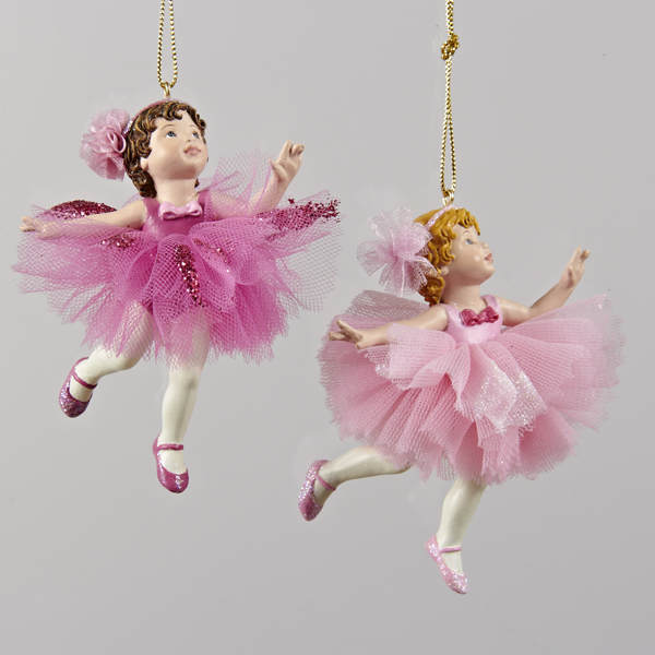 Item 101413 Little Pink Ballerina Girl Ornament