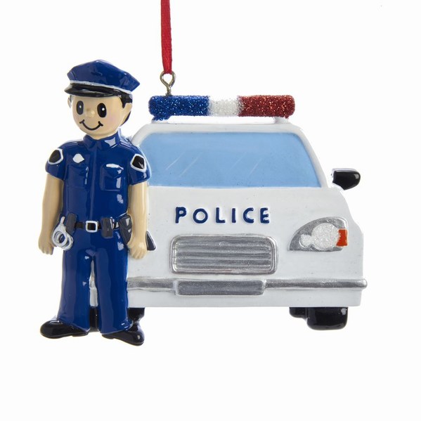 Item 101417 Policeman Car Ornament