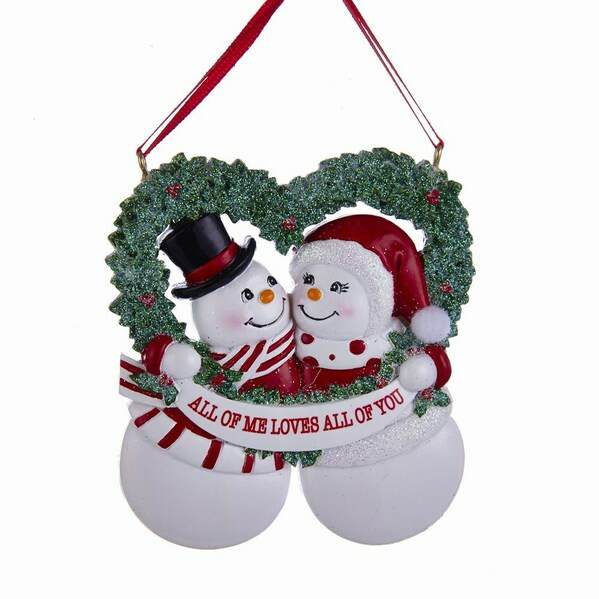 Item 101446 Snowman Couple All Of Me Ornament