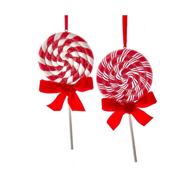 Item 101498 Peppermint Stripe Lollipop Ornament