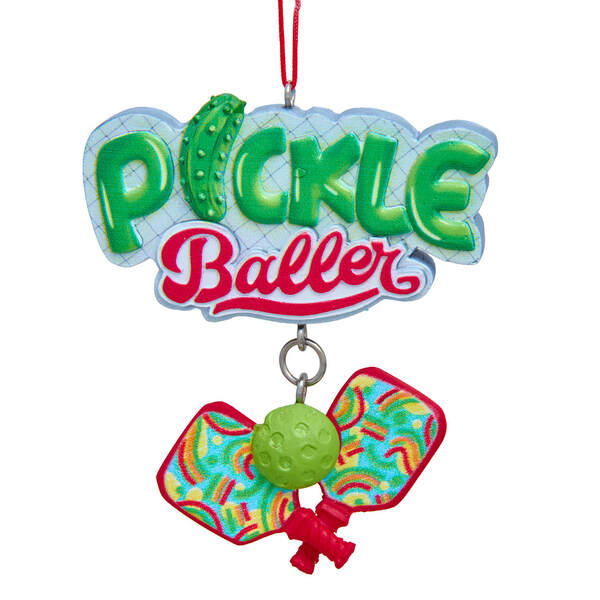 Item 101549 Pickle Baller Ornament