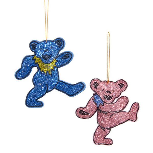 Item 101568 Bedazzled Grateful Dead Bear Ornament