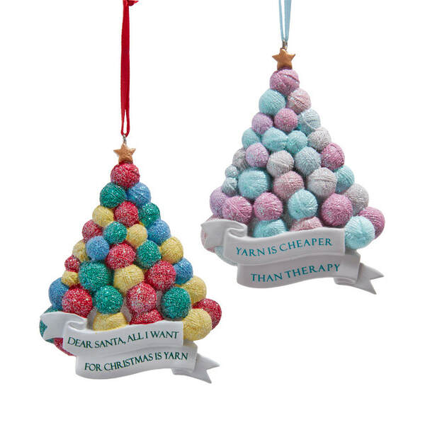 Item 101606 Yarn Tree Ornament