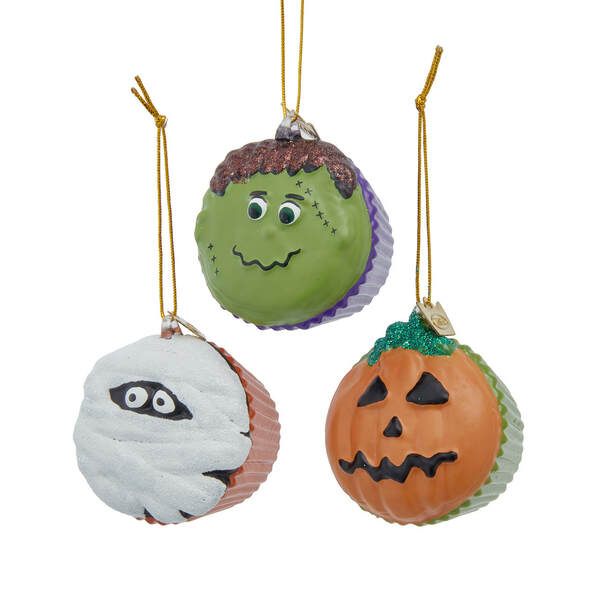 Item 101705 Noble Gem Halloween Cupcake Ornament