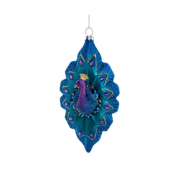 Item 101744 Glass Peacock Ornament