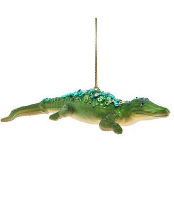 Item 101752 Glass Alligator Ornament
