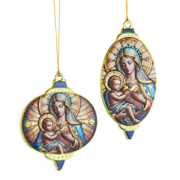 Item 101779 Jesus And Virgin Mary Ornament