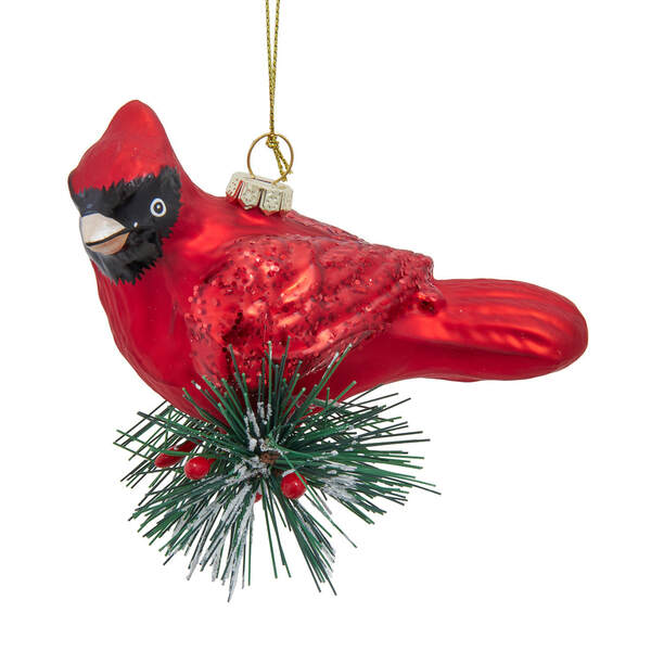Item 101793 Glass Cardinal Ornament