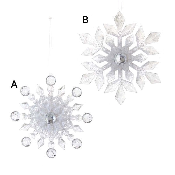 Item 101794 Clear Snowflake Ornament