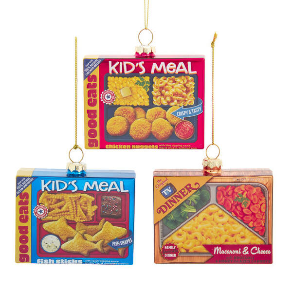 Item 101798 TV Dinner Kids Meal Ornament
