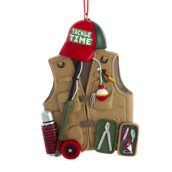 Item 101838 Fishing Vest Ornament