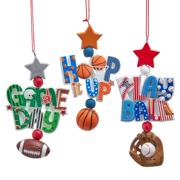 Item 101863 Sports Dangle Ornament