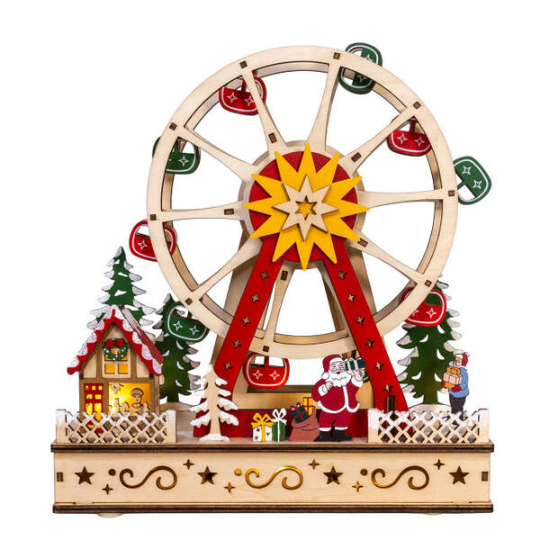 Item 101874 LED Ferris Wheel With Santa