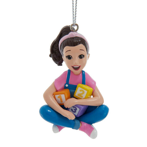 Item 101938 Ms. Rachel With Building Blocks Ornament