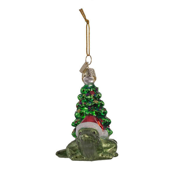 Item 101954 Noble Gem Alligator With Christmas Tree Ornament