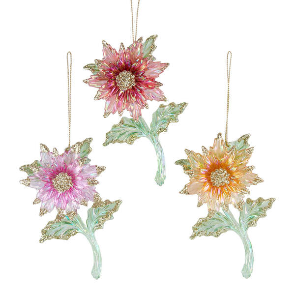 Item 101979 Pastel Poinsettia Ornament