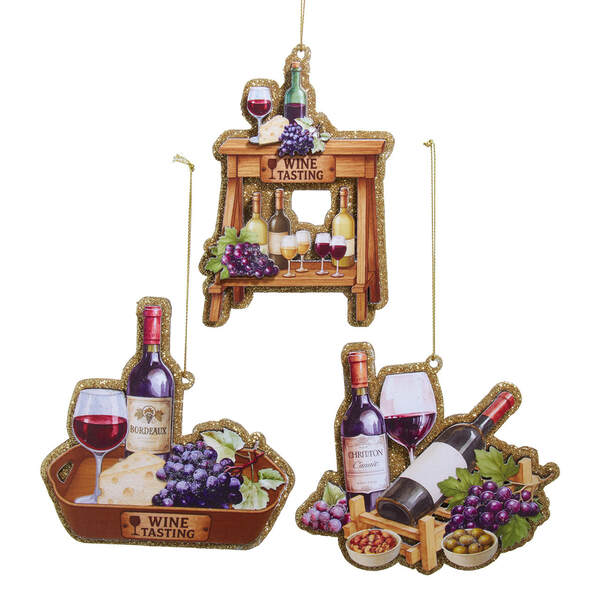 Item 101997 Flatback Wine Ornament