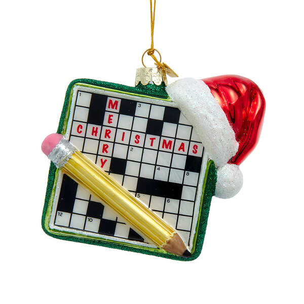 Item 102065 Noble Gems Crossword Puzzle Ornament