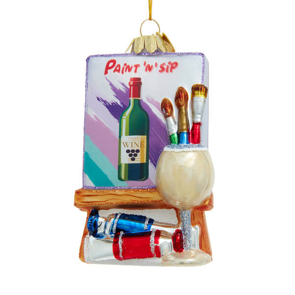 Item 102080 Noble Gems Glass Paint N Sip Ornament