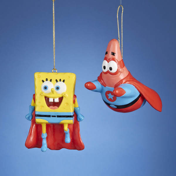 Superhero Spongebob/patrick Orn 2a - Item 102118 | The Christmas Mouse