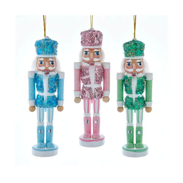 Item 102167 Pastel Beads Nutcracker Ornament