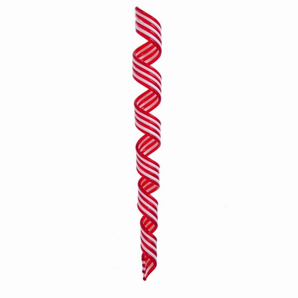 Item 102260 Swirl Candy Ribbon Icicle Ornament