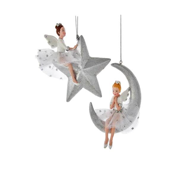 Item 102290 Little Fairy Moon/Star Ornament