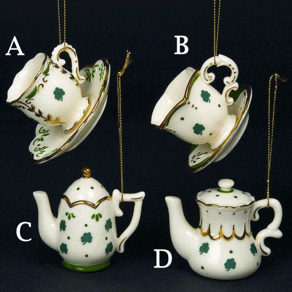 Item 102353 Irish Cup/Teapot Ornament