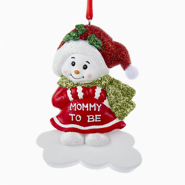 Item 102389 Mommy To Be Snowman Ornament