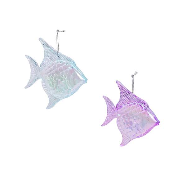 Item 102405 Iridescent Tropical Fish Ornament